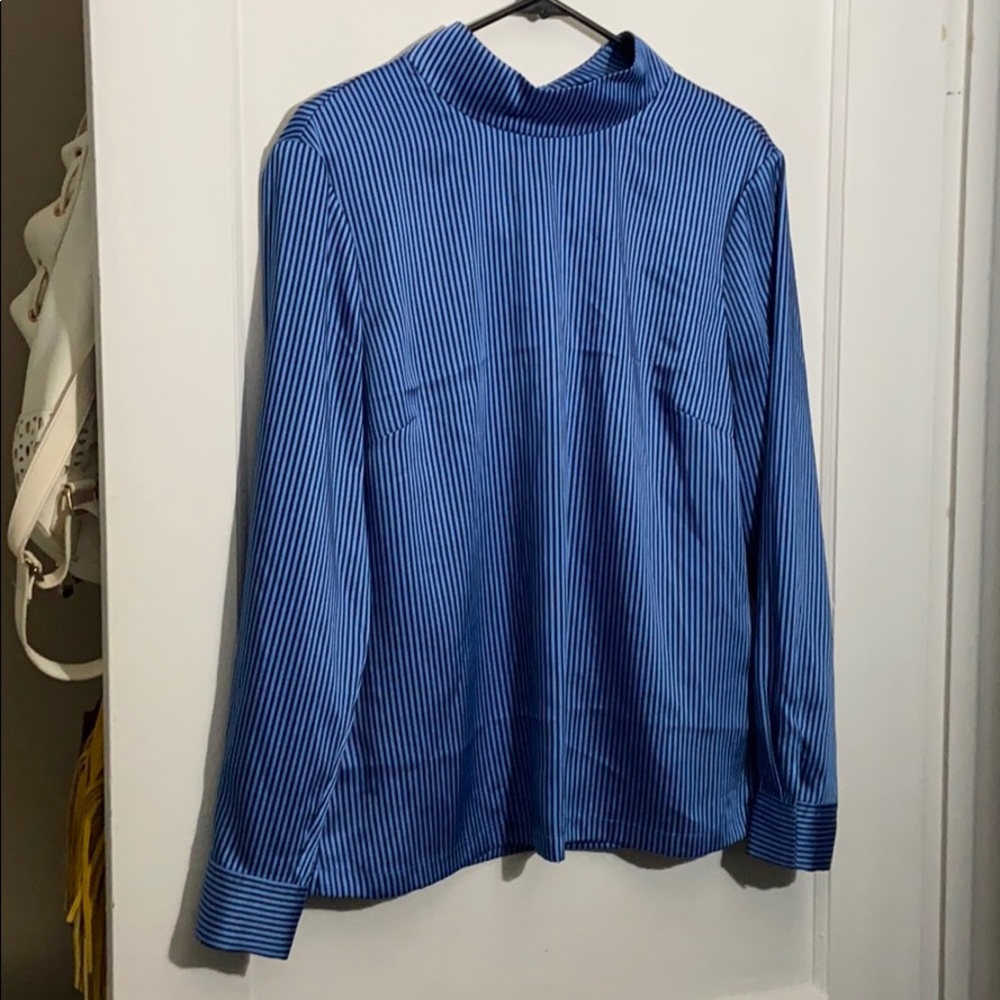 turtleneck work blouse
